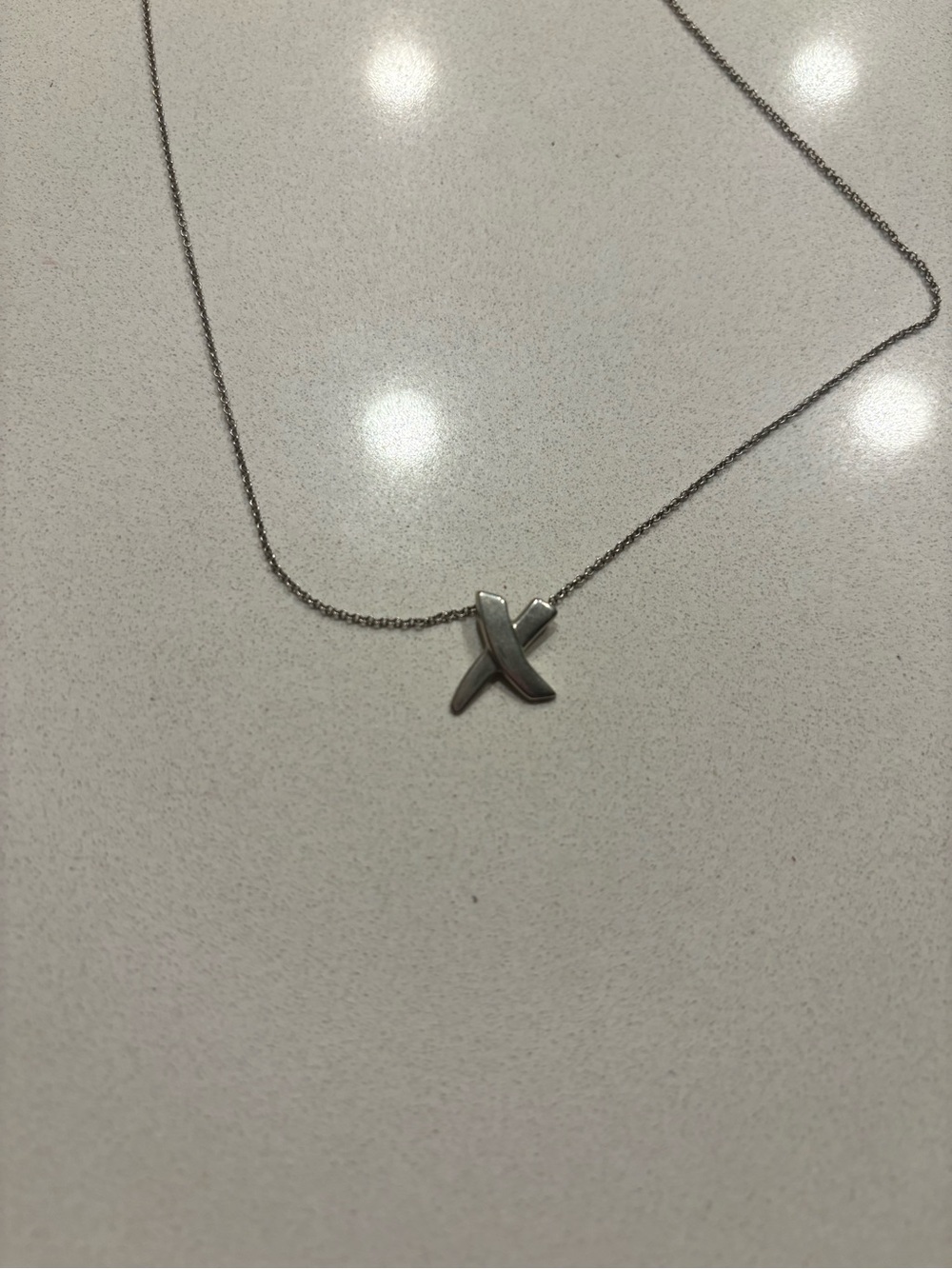 Tiffany & Co. Sterling Silver Paloma Picasso X Pendant
